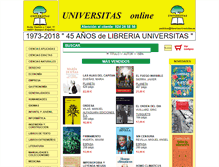 Tablet Screenshot of libreriauniversitas.es